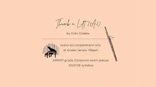 Thumb a Lift A2 | ABRSM Grade 3 Bassoon 2022/6 | piano acc. | at slower tempo 76bpm