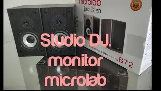 Caixa monitor microlab é bom para Studio DJ.