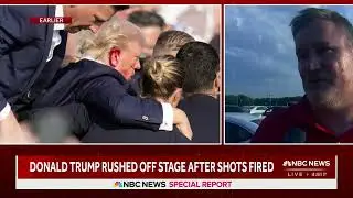 Man describes aftermath * Trump rally shooting  * Spectator killed