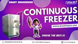 Continuous Freezer | Smart Engineering #milk #icecream #icecreamflavors #icecreambrands #processing