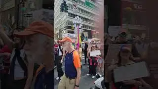 NYC Views Peaceful Protest against Trump in Midtown Manhattan.  #manhattanneighborhood
