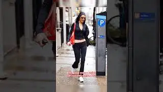 Bella Hadid wears a stylish rain-resistant outfit in NYC #y2k #fashion#style#shortsviral#shortsfeed