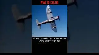 FIGHTERS & BOMBERS OF U S  AIRFORCE IN ACTION OVER ITALY & SICILY