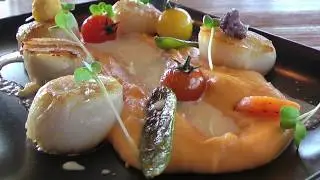 RESTAURANT VILLA 128 - La Roche sur Yon - Recette noix de Saint Jacques à la crème d'ail