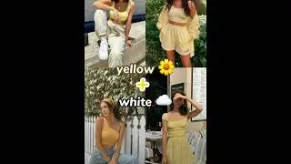 🌼✨COLOR COMBINATION FOR OUTFITS | SUMMER OUTFIT INSPO FOR SCHOOL✨🌼#outfit #summer #school #viral