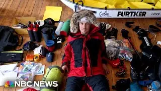 American sets out on record-breaking solo crossing of Antarctica
