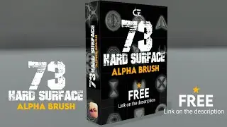 73 Hard Surface Alpha brush Free Download (#nomadsculpt )