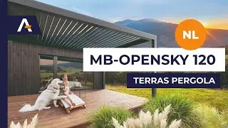 Terras pergola met lamellen Aluprof MB-OpenSky 120