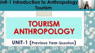 TOURISM ANTHROPOLOGY|PREVIOUS YEAR QUESTION| IGNOU BANS-183|