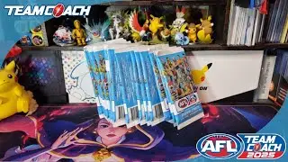 4 BOX HITS!!!!!  Opening 12 2025 AFL Teamcoach Packs