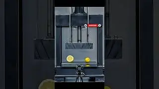 Hydraulic Machine vs Hard Objects 😱 | Satisfying Shorts