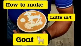 Easy to pour latte art tutorial - Goat 🐐  