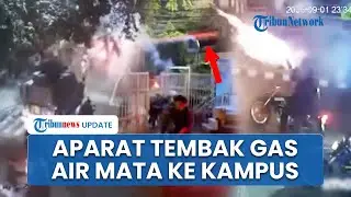 Detik-detik Aparat Tembak Gas Air Mata & Peluru Karet saat Demo Ricuh di Kampus Unpas-Unisba
