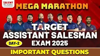 ASSISTANT SALESMAN MEGA MARATHON DAY 2🔥ASSISTANT SALESMAN PYQ QUESTIONS | EXPECTED QUESTIONS #psc
