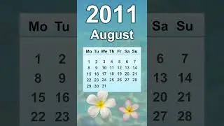 August 2011 Calendar