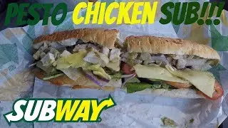 Subway Chicken Pesto Sub!!!!