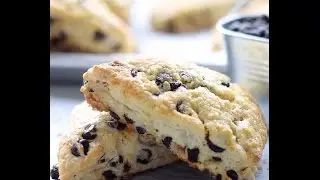 Tender Chocolate Chip Scones | Truffles and Trends