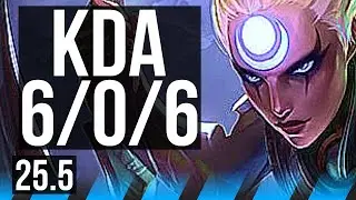DIANA vs FIZZ (MID) | 6/0/6, Dominating | KR Diamond | 25.5