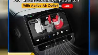 Newest 4G Plaid 7inches Rear Display for Tesla Model Y 3 Android 14 WIFI Entertainment Screen 64G Wi