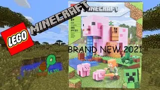 New 2021 Lego Minecraft set 21170 The Pig House Review