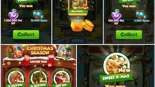 new limited time CHRISTMAS  SEASON all set complete coin master game rear moment