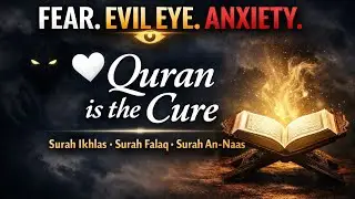 For Anxiety, Fear & Evil Eye 🤲 | Surah Ikhlas, Falaq & An-Naas