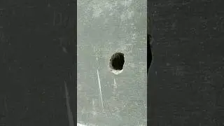 How to fix a Hole in the wall with cement and sand #shorts