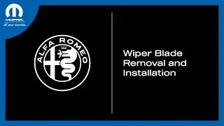 Wiper Blade Removal and Installation | How To | 2026 Alfa Romeo Stelvio