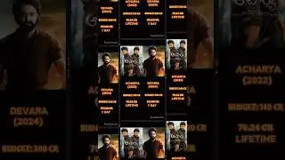 #Devara vs Acharya Movie Comparison 7 Day || Box Office Collect #shorts #devarareview #Devaramovie