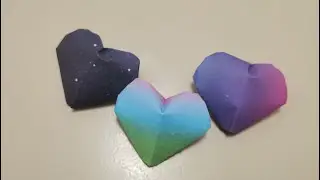 Easy Origami Fold a Paper Heart in 3 Mins Paper crafts Heart Origami Heart tutorial step by step