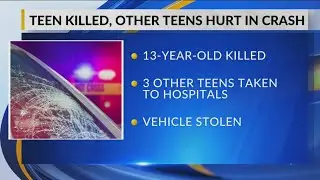 1 teen killed, 4 other teens injured in Wayne County crash