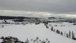 Flug &uuml;ber Schallbach & Kandertal (Schnee-Edition)