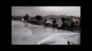 temporal de olas en isla-cantabria con varios destrozos 03-03-2014