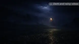 Silence, Darkness, and Rain on a Lonely Road 🌧️ No Ads | Sleep Ambience