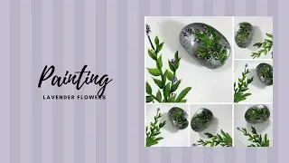 PAINTING LAVENDER FLOWERS | Beginner Painting Lesson | Painting Tutorial | Aressa1 | 2020