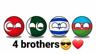 4 brothers with 1 national (Israel,Pakistan,turkey,Azerbaijan)😎😎❤🇵🇰🇹🇷🇮🇱🇦🇿❤