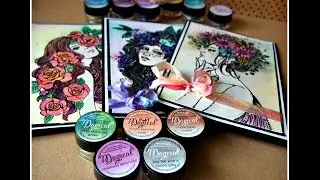 Watercolor Cards using Prima Stamps and Magicals