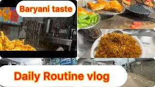 Routine vlog  /food review in Gujrat/ shopping / Road side view 