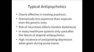 The Pharmacologic Management of Mood Disorders