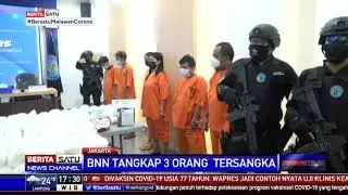 BNN Pamerkan Barang Bukti Sabu Seberat 466,19 Kilo dan Pelaku Penyelundupan