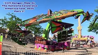 «Поездка на утёсе на фестивале Kenosha Celebrate America Fest 2025, часть 2» #carnivalrides #wisc...