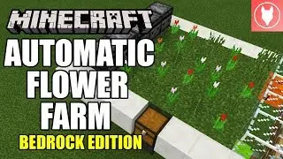 Minecraft Bedrock - Automatic Flower Farm Tutorial ( Xbox / MCPE / Windows 10 / Switch )