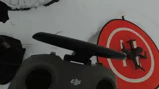 TPV of an FPV drone (dji FPV frolicking in the winter of 2026)