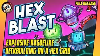 Hex Blast | Let's Try | Gameplay | Cyber Roguelike Deckbuilder on a Hex Grid