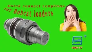 Flat face KIT series hydraulic faster couplings for bobcat loaders