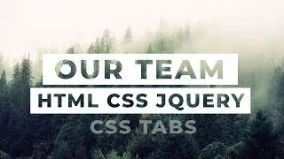 Our Team Section Design with html css and jquery | Website Design