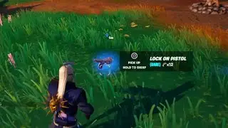 Damage opponents with the Lock On Pistol Fortnite