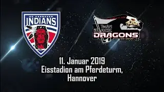 EC Hannover Indians vs TecArt Black Dragons Erfurt, 11. Jan. 2019, Eishockeyoberliga Nord