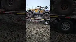 My 69' Jeep Kaiser J3000 dually pickup towing my TJ and LJ trail Jeeps on the gooseneck! #Jeep #toys
