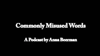 Commonly Misused Words
